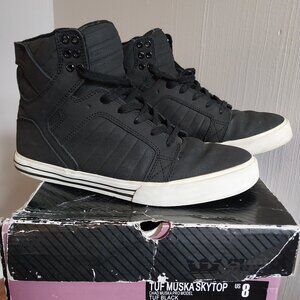 Supra Skytop Muska Tuf Black Men's US 8 - lightly worn with box!